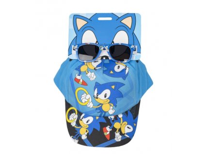 Set kšiltovka a sluneční brýle Ježek Sonic vel. 53