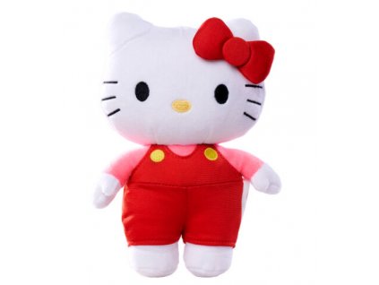 Plyšová hračka Hello Kitty Super Style 20cm v červených kalhotech