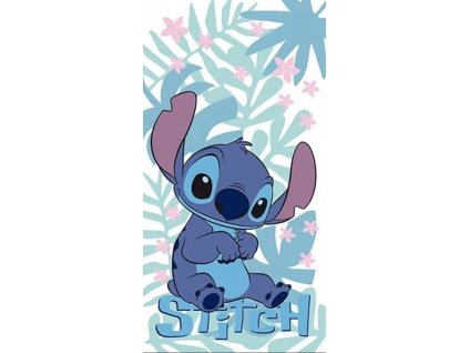 Osuška Lilo a Stitch sedící na pláži 70x140cm Nové