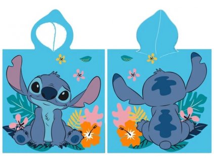 Dětské pončo Lilo a Stitch sedící 55x110cm Nové