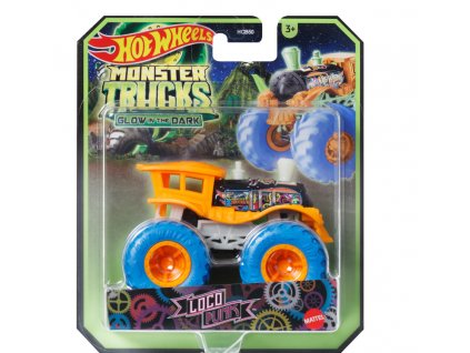 Hot Wheels Monster Trucks Glow In The Dark Loco Punk