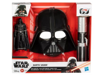 Maska a meč s figurkou Star Wars Darth Vader Dark Side