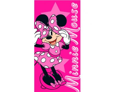 Osuška Disney Minnie Mouse tmavě růžová