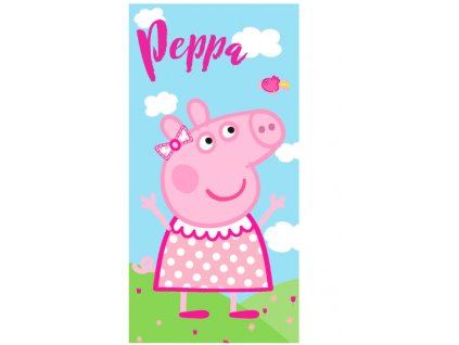 Osuška Prasátko Peppa s mašlí