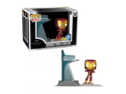 Funko Pop! 35 Marvel Avengers Tower and Iron Man
