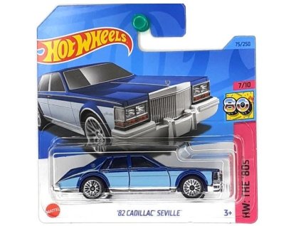 Hot Wheels 82 Cadillac Seville modrý