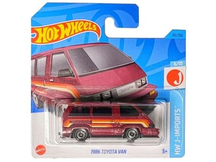 Hot Wheels 1986 Toyota Van červená