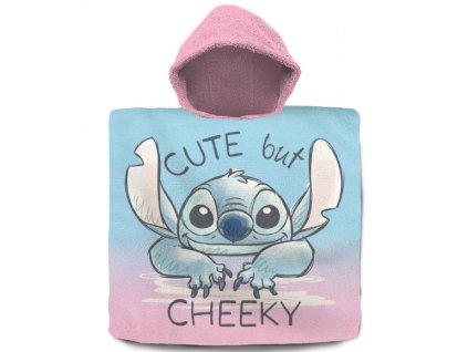 Pončo Disney Stitch Cute but Cheeky