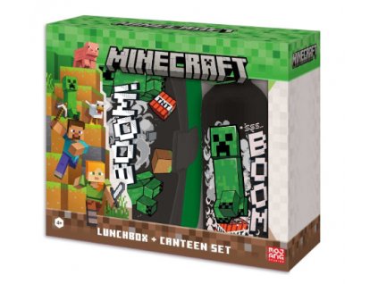Set láhve a svačinového boxu Minecraft 500ml