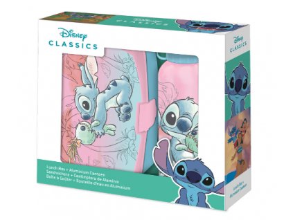 Set láhve a svačinového boxu Disney Stitch 500ml
