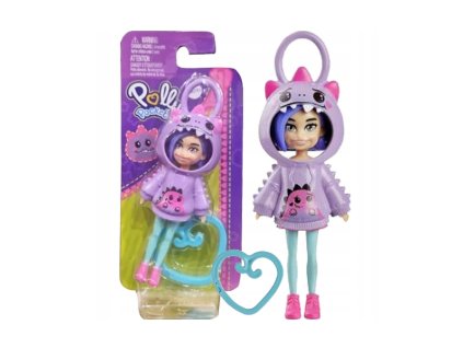 Přívěšek Polly Pocket Dyno fialová