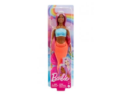 Barbie mořská panna s tmavě růžovými vlasy