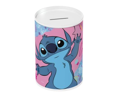 Plechová pokladnička Stitch
