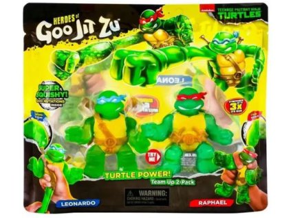 Figurky Heroes of Goo Jit Zu TMNT Leonardo a Raphael