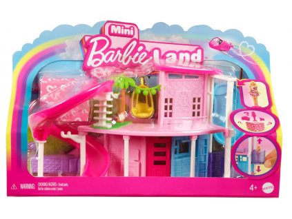 Barbie Mini Barbieland Dům s tobogánem Nov