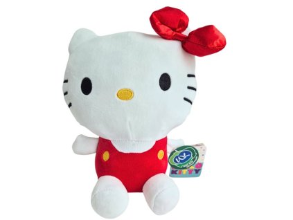 Plyšová hračka Hello Kitty červená 25cm