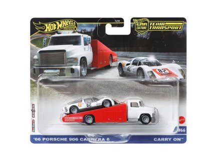 Hot Wheels Premium Car Culture Team Transport 66 Porsche 906 Carrera 6