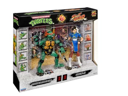 Figurky Bandai TMNT Michelangelo a Street Fighter Chun-Li Nové