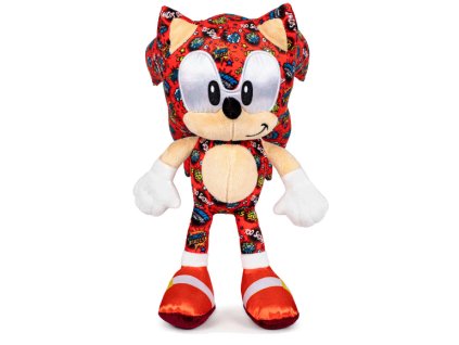 Plyšová hračka Ježek Sonic komiksový červený 30cm Nové