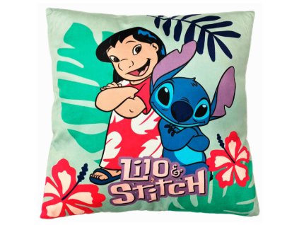 Polštář Lilo a Stitch zelený 40x40cm