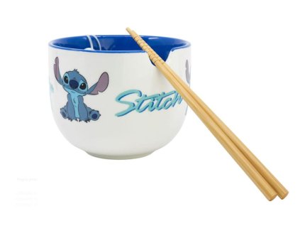 Miska Ramen Lilo a Stitch s hůlkami 450ml Nové