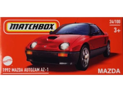 Matchbox 1992 Mazda Autozam AZ 1 červená