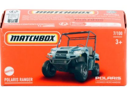 Matchbox Polaris Ranger šedý