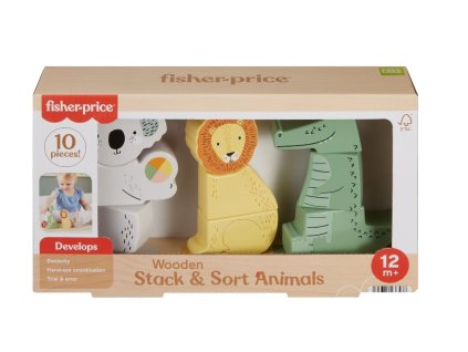 FisherPrice Dřevěná zvířátka Nové
