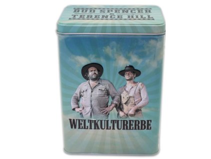 Plechová krabička Bud Spencer a Terence Hill Weltkultuerbe