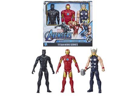 Set figurek Avengers Iron Man, Black Panter, Thor