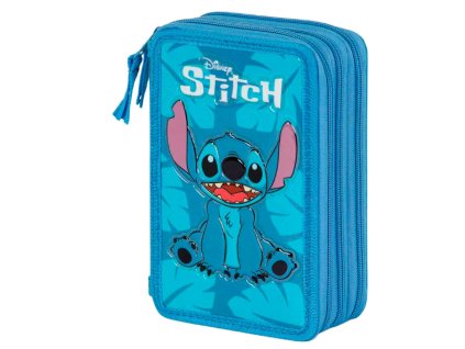 Penál Lilo a Stitch trojitý modrý Nové
