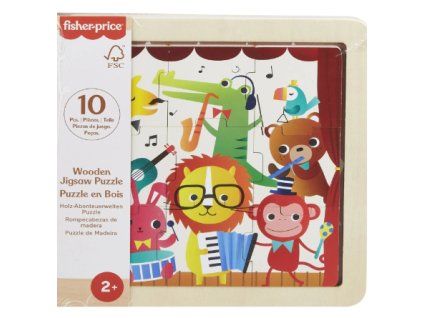 FisherPrice Dřevěné puzzle Džungle