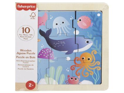 FisherPrice Dřevěné puzzle Moře