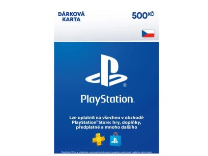 PlayStation Store elektronická peněženka 500 Kč Nové