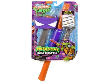 Maska a zbraň Želvy Ninja Build N Battle Donatello