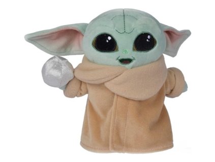 Plyšová hračka Star Wars The Mandalorian Baby Yoda s balonem 17cm