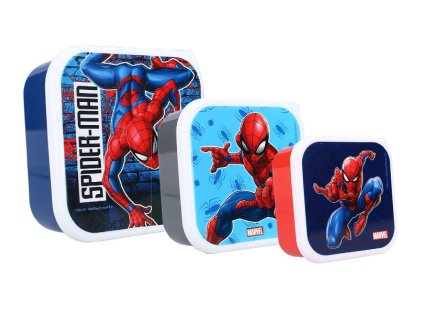Svačinový box Spiderman 3v1 Lets Eat!
