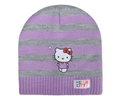 Čepice Hello Kitty fialovošedá One Size