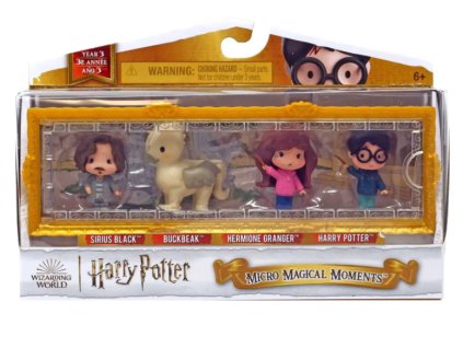 Figurky Harry Potter Micro Magical Moments Sirius Black, Buckbeak, Hermione Granger, Harry Nové