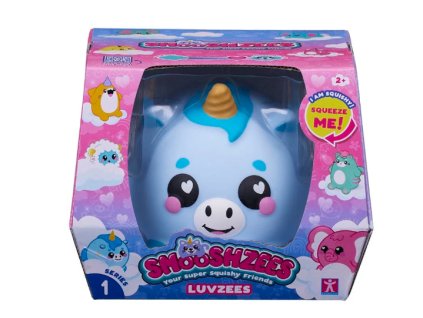 Figurka Smooshzees Luvzees Modrý jednorožec