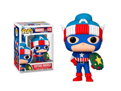 Funko Pop! 1438 Marvel Holiday Captain America Nové
