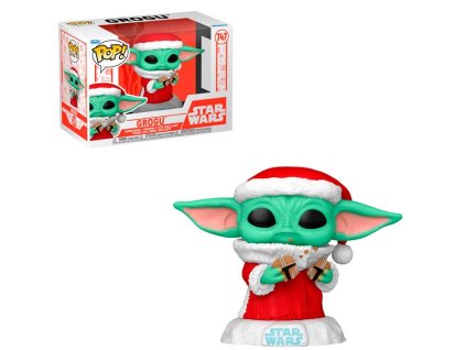 Funko Pop! 747 Disney Star Wars Mandalorian Holiday Grogu