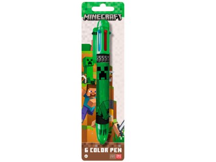 Vícebarevná propiska Minecraft 6 barev