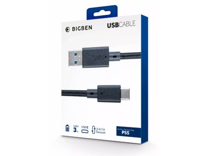 PS5 Nabíjecí kabel 3m černý1