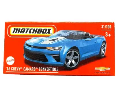 Matchbox 16 Chevy Camaro Convertible Box Nové