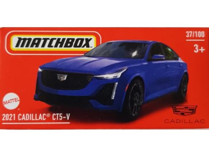 Matchbox 2021 Cadillac CT5 V modrý Box