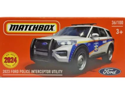 Matchbox 2023 Ford Police Interceptor Utility Box