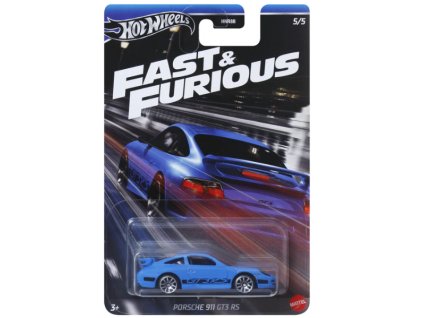 Hot Wheels Fast and Furious Porsche 911 GT3 RS modré