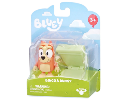 Figurka Bluey Bingo a toaleta