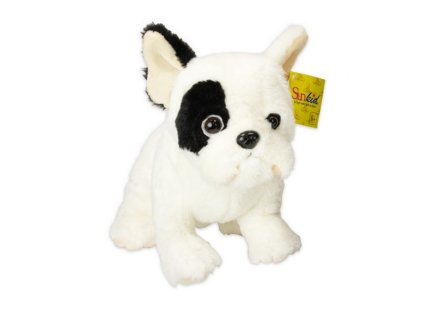 Plyšová hračka Bulldog 35cm bílý